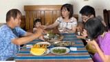 Lần đầu tiên nhà chồng Đài Loan ăn bông thiên lý xào thịt bò _ 7