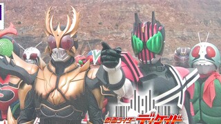 【4K】Kamen Rider Decade Theatrical All-Knight vs. Overhaul Card Battle Collection! Kamen Rider W ฉายใ