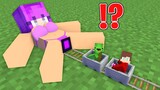 Maizen and Mikey FOUND a SECRET STATION inside ZOEY GIRL - Funny Story in Minecraft (JJ)