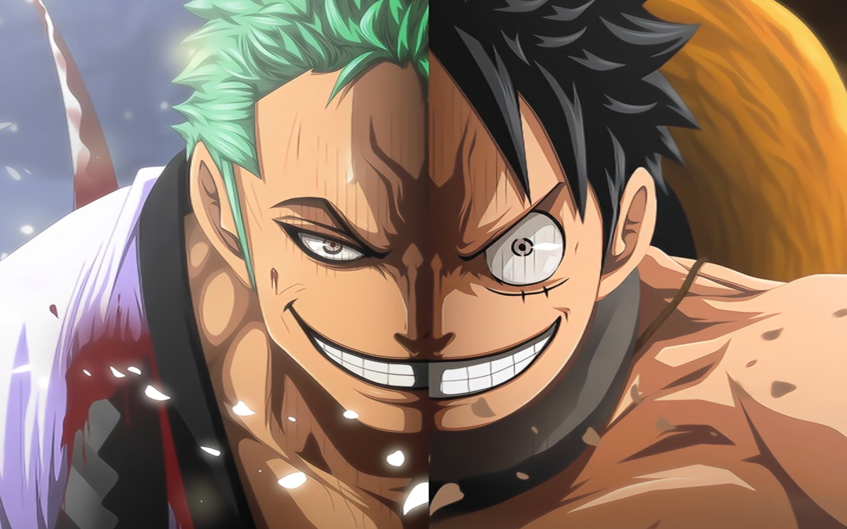 Zoro e luffy wano