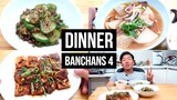 Dinner Banchans IV: Cucumber Beef Stir Fry,  Spicy Braised Tofu, Squid Radish Soup