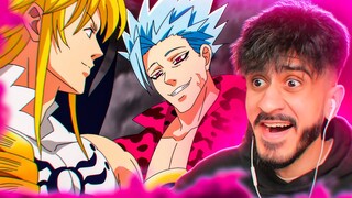 BAN VS DEMON KING MELIODAS! | Seven Deadly Sins Season 4 Episode 11 REACTION