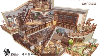 【procreate】oc小屋稿件——Traveler's  Cottage