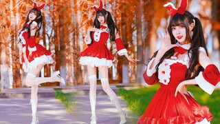 不可以摸人家的小尾巴啦~！圣诞电动小兔叽~❤️Bunny【未南】