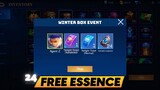 HOW TO GET 24 NATURE'S ESSENCE FROM WINTER BOX EVENT | FREE 2 EPIC SKIN DRAW | MOBILE LEGENDS