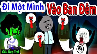 Gấu Hài Hước : KHÔNG NÊN ĐI MỘT MÌNH VÀO BAN ĐÊM | Phim Ngắn Gấu Đẹp Trai Hài Hước Kinh Dị