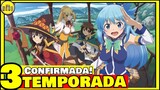 OFICIAL! KONOSUBA 3 TEMPORADA CONFIRMADA - Galera Anime Isekai Kono Subarashii voltou!