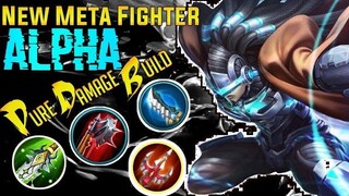 ALPHA IS THE NEW META! PURE DAMAGE BUILD!| ONE SKILL DELETE!| MLBB