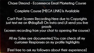 Chase Dimond  Ecommerce Email Marketing Course download