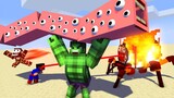 Monster School : BABY SUPERHEROES AND CHOO CHOO CHARLES THOMAS TRAIN SCHOOL - Minecraft Animation