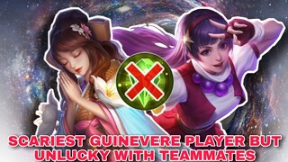 SCARIEST GUINEVERE USER BUT UNLUCKY WITH TEAMMATES - THIS IS WHY I CAN'T REACH THE TOP - MLBB