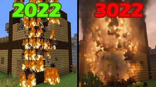 minecraft physics in 2022 vs 3022