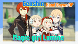 [Genshin  Hand-Drawn OP]  Magic girl Lumine