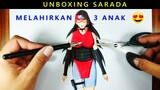 UNBOXING SARADA punya 3 anak boruto 😍