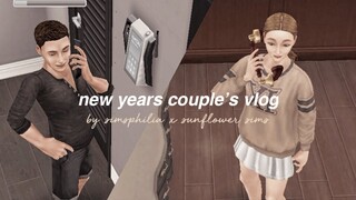 new years couple's vlog (collab with sunflower sims) | sims freeplay vlog