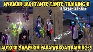 PRANK TRAINING! DUEL EMOTE SELEB TIKTOK VS TANTE TRAINING. AUTO BANTAI EMOTE 10 JUTA?🤤🤙