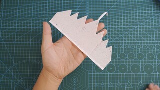 Use templates to make amazing surf paper airplane jagwing