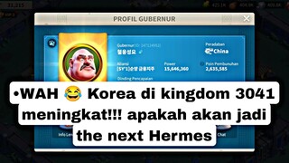 😅 kingdom 3041 korea mulai mendominasi!!! apakah akan jadi the next Hermes #riseofkingdoms #3000