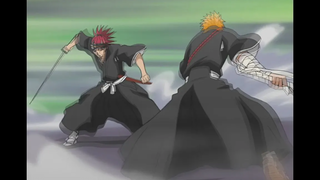 RENJI ABARAI ท้าทาย ICHIGO KUROSAKI เพื่อต่อสู้กับเขาเพื่อการแข่งขัน