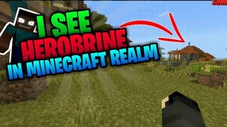I SEE HEROBRINE IN MINECRAFT REALM! | TAGALOG