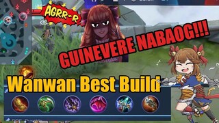 MOBILE LEGENDS | WANWAN BEST BUILD 2021 #NoBuff #NoTank #NoProblem "GUINEVERE AT HANABI NABAOG"