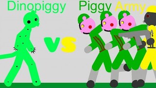 Dinopiggy Vs Piggy Army - Stick Nodes Piggy