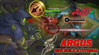 Battlle Frenzy Argus THIS IS TOO BRUTAL | Argus 2022 Tutorial | MLBB