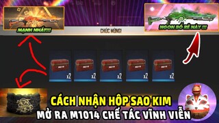 Free Fire || Cách nhận hộp sao kim FREE mở M1014 Chế Tác, Review Sự Kiện Nhận Lựu Cáo Thần | Booyah