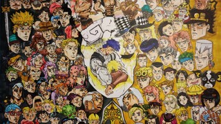 Explosive! Hand-drawn JOJO first six all-stars