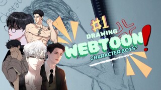 [Drawing Webtoon Boys!] Coba tebak ini character siapa?