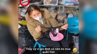 mang quần về cho vợ #funny