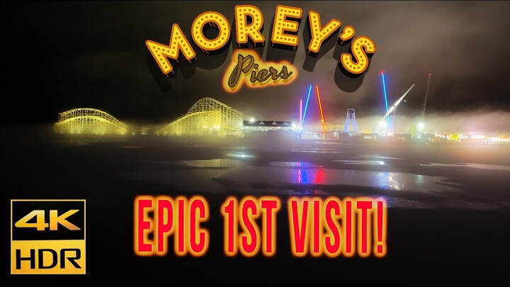 Our FIRST visit to Morey's Piers Wildwood, NJ Boardwalk! Dark Rides, Epic Attractions & More!