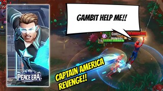 CAPTAIN AMERICA REVENGE! | GAMBIT HARASS ME IN EARLY GAME | CAPTAIN AMERICA GAMEPLAY