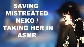 Saving Mistreated Neko | Taking her in [ ASMR ]