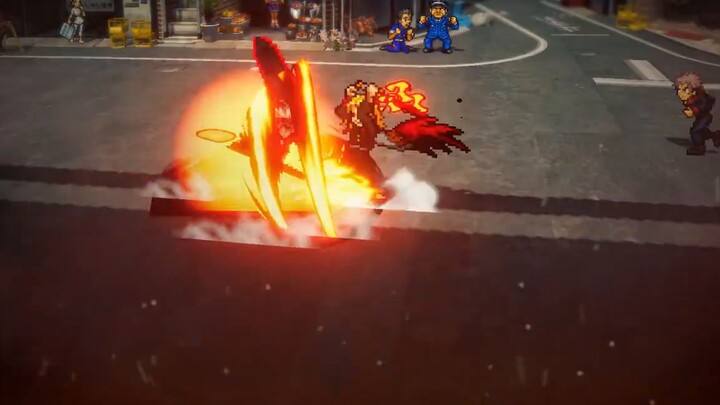 [Super Battle Chronicle] Flame Pillar·Purgatory Anjuro bergabung dalam pertempuran pengenalan konten