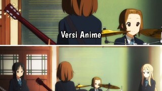 melihat k-on dari berbagai versi