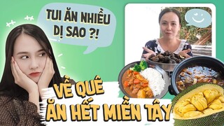 Vlog Miền tây - 24h ăn sập Miền Tây 🥰 tham quan nhà mình ở quee