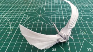 Phiên bản nâng cấp của cách gấp đôi cánh của một nghìn con hạc giấy, dạy bạn cách gấp từng bước, vid