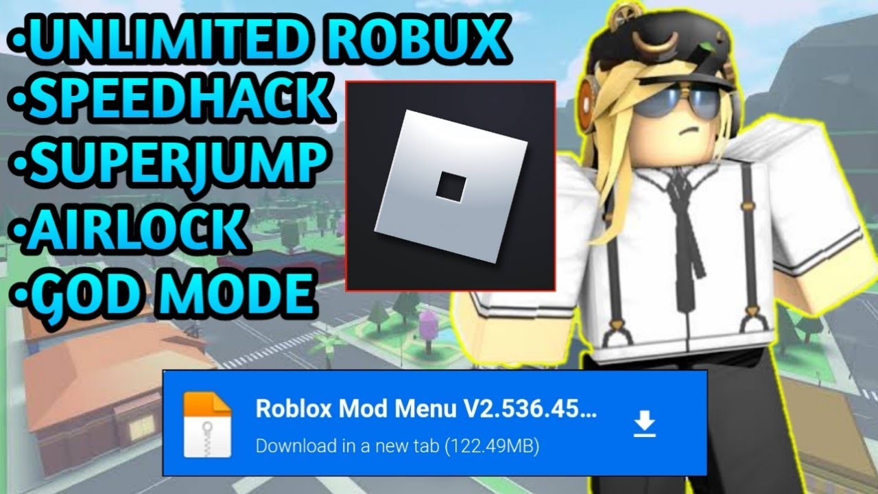 MOD MENU ROBLOX 2023!!! O MELHOR MOD APK ATUALIZADO COM ROBUX