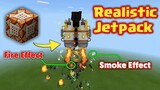 How to make a Realistic Jetpack in Minecraft using Command Block