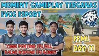 MOMENT EVOS ESPORT | GAMEPLAY TERBAR-BAR DI FFML DAY 11