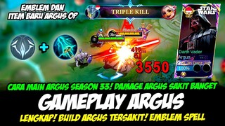 EMBLEM BARU & ARGUS ITEM BARU + CARA MAIN ARGUS TERBARU❗BUILD ARGUS TERSAKIT 2024❗GAMEPLAY ARGUS EXP