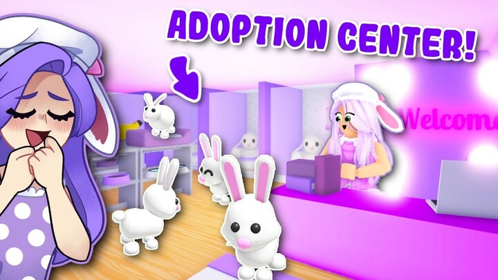 BUILDING My Own BUNNY ADOPTION CENTER In ADOPT ME! (Roblox)