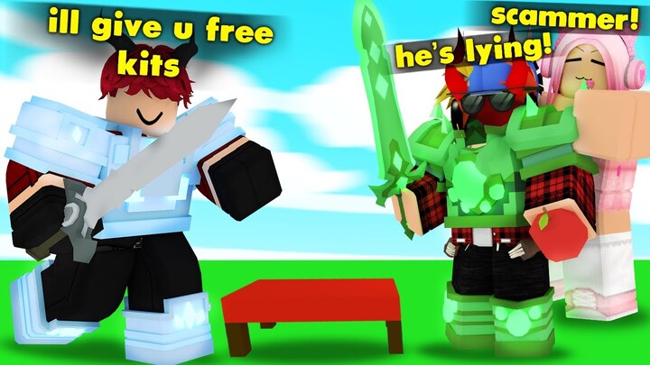 They Tried To SCAM Her, So I TROLLED Them... (ROBLOX BEDWARS)