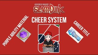 SLAM DUNK MOBILE - CHEER SYSTEM, CAREER TITLE AND NEW PURPLE ABILITY MATERIAL