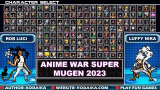 [ RELEASE‼️ ] ANIME WAR SUPER MUGEN 2023 ( +170 Character ) Size 6G