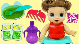 Baby Alive Happy Hungry Baby Playset | Cute Talking Doll that Eats and Drinks!