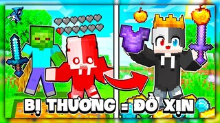 Minecraft nhưng Siro Sẽ Nhận Được Vũ Khí Siêu Mạnh Nếu Bị Thương