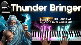 Thunder Bringer - EPIC THE MUSICAL  by Jorge Rivera-Herrans  piano cover + sheet music