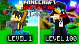 Reaching LEVEL 100 As SUNG JIN WOO in Solo Levelling Minecraft!
